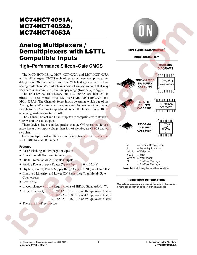 MC74HCT4051A