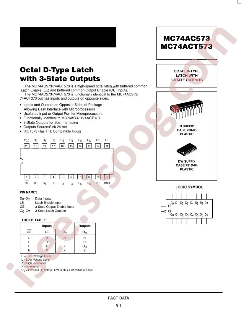 MC74AC573DW