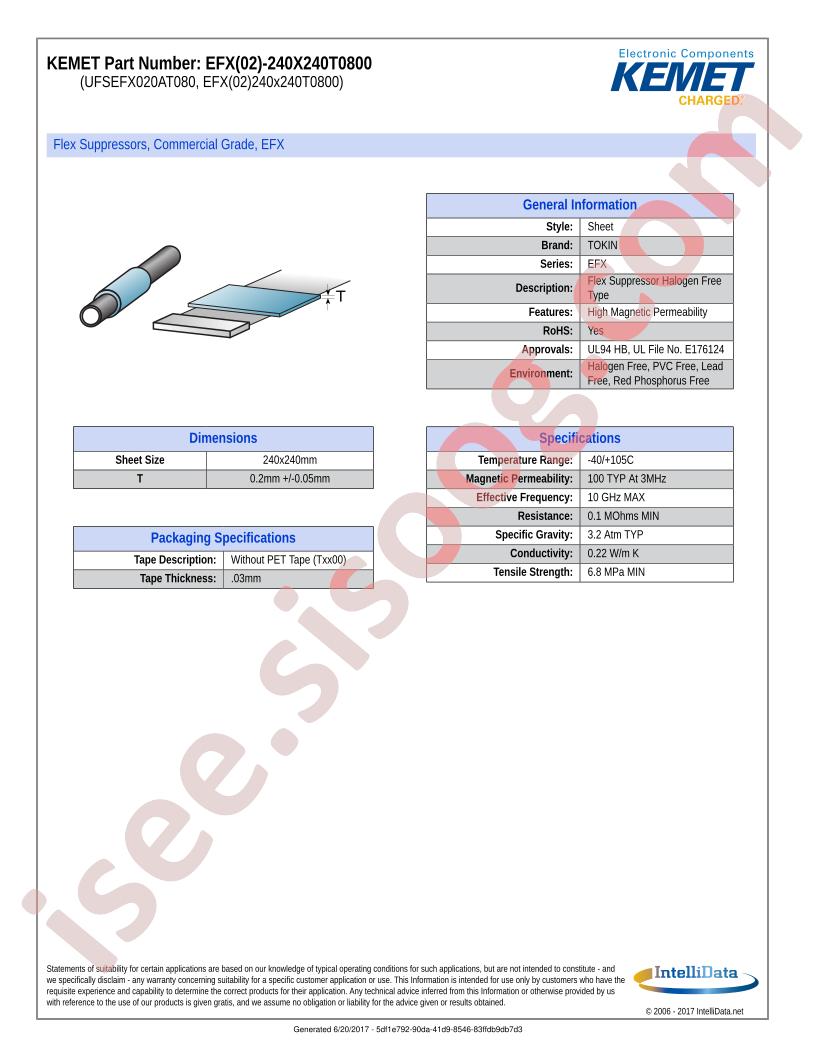 EFX02-240X240T0800