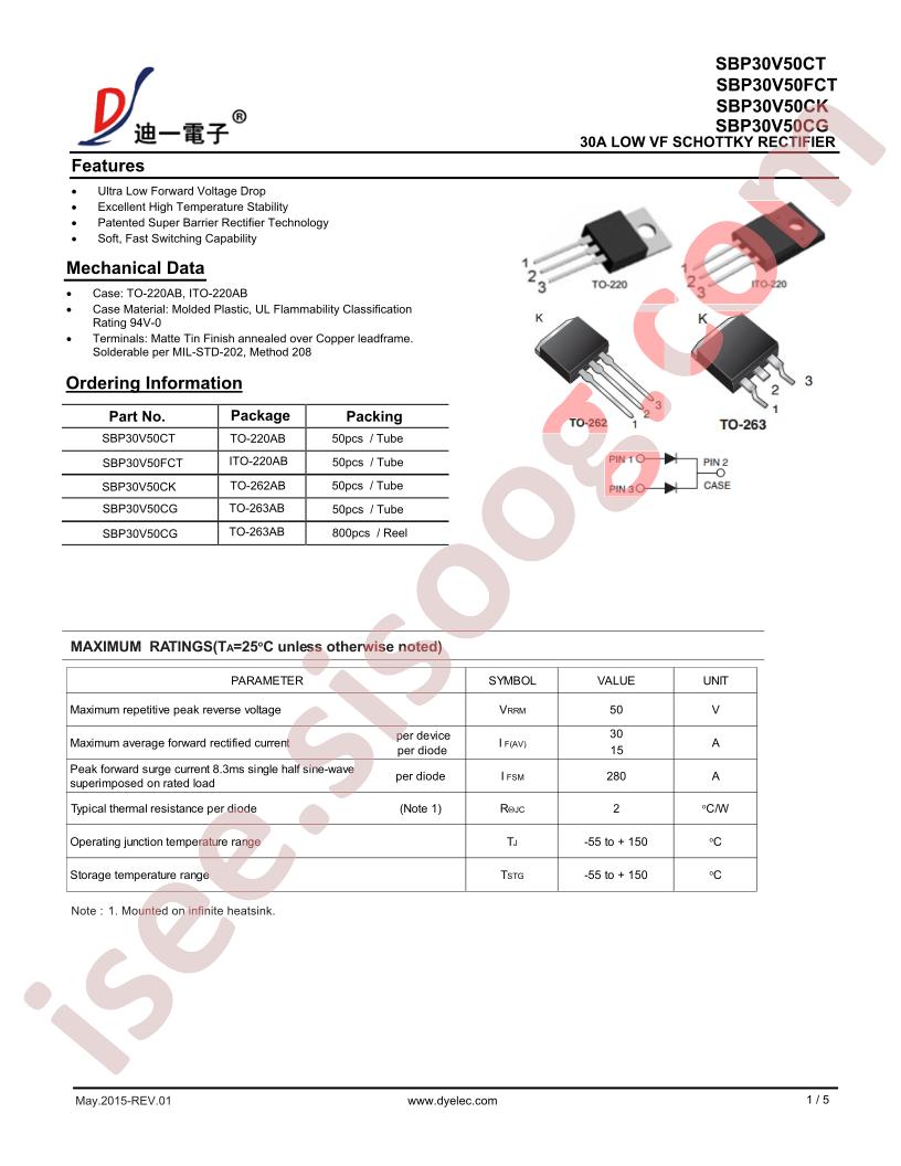 SBP30V50CT