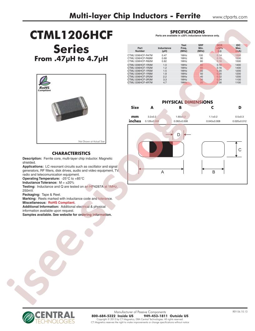 CTML1206HCF-1R0M