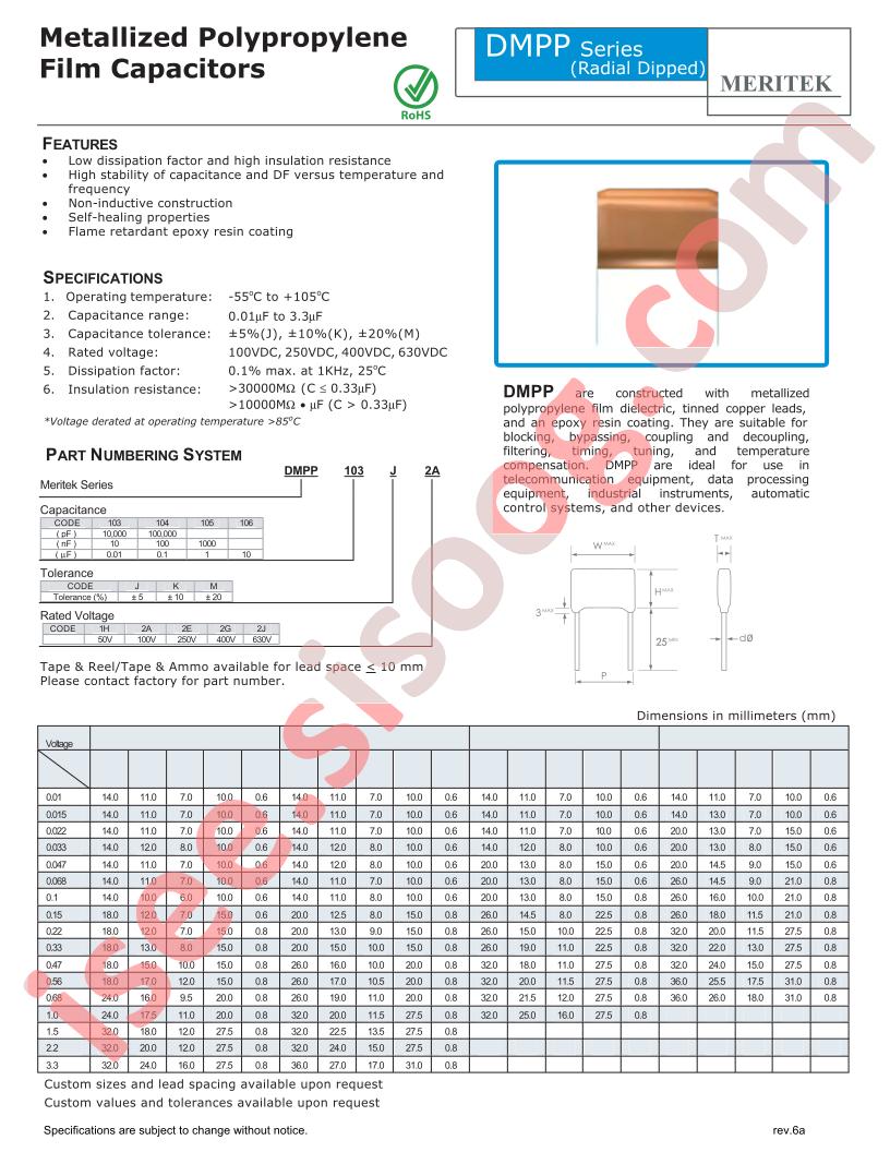 DMPP103J2G