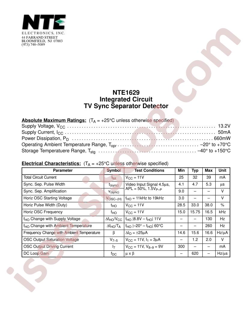 NTE1629