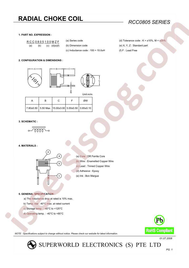 RCC0805181KZF