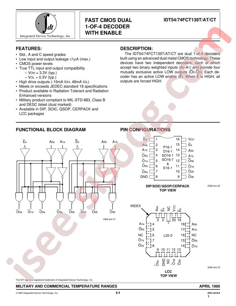 IDT74FCT139ATD
