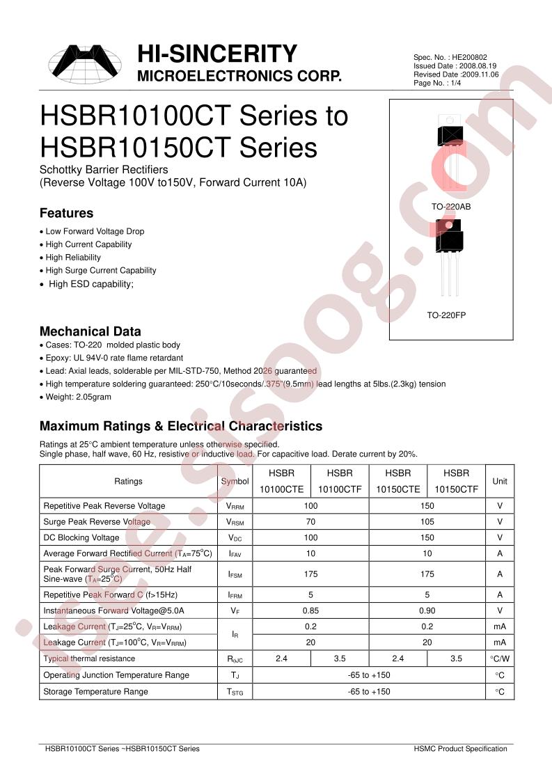 HSBR101X0CT