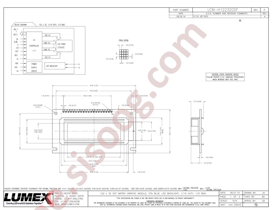 LCM-H12232GSF