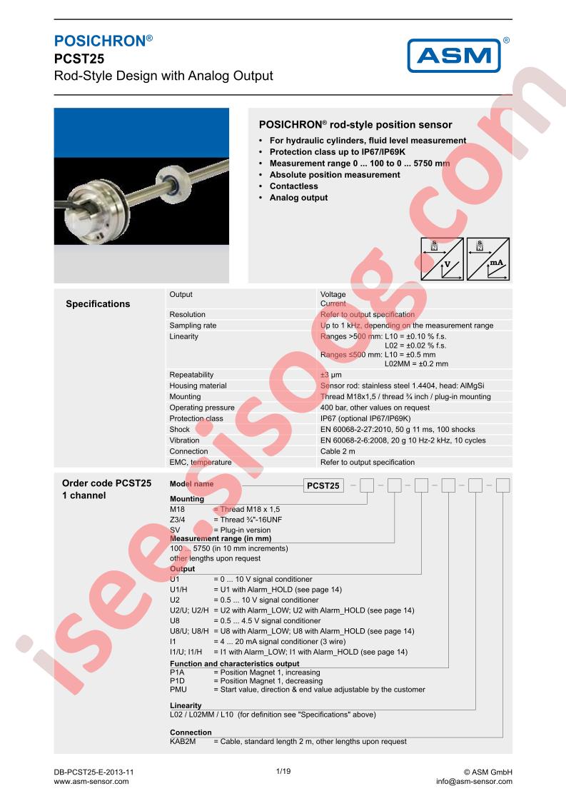 PCST25-SV-1000-L1-P1D