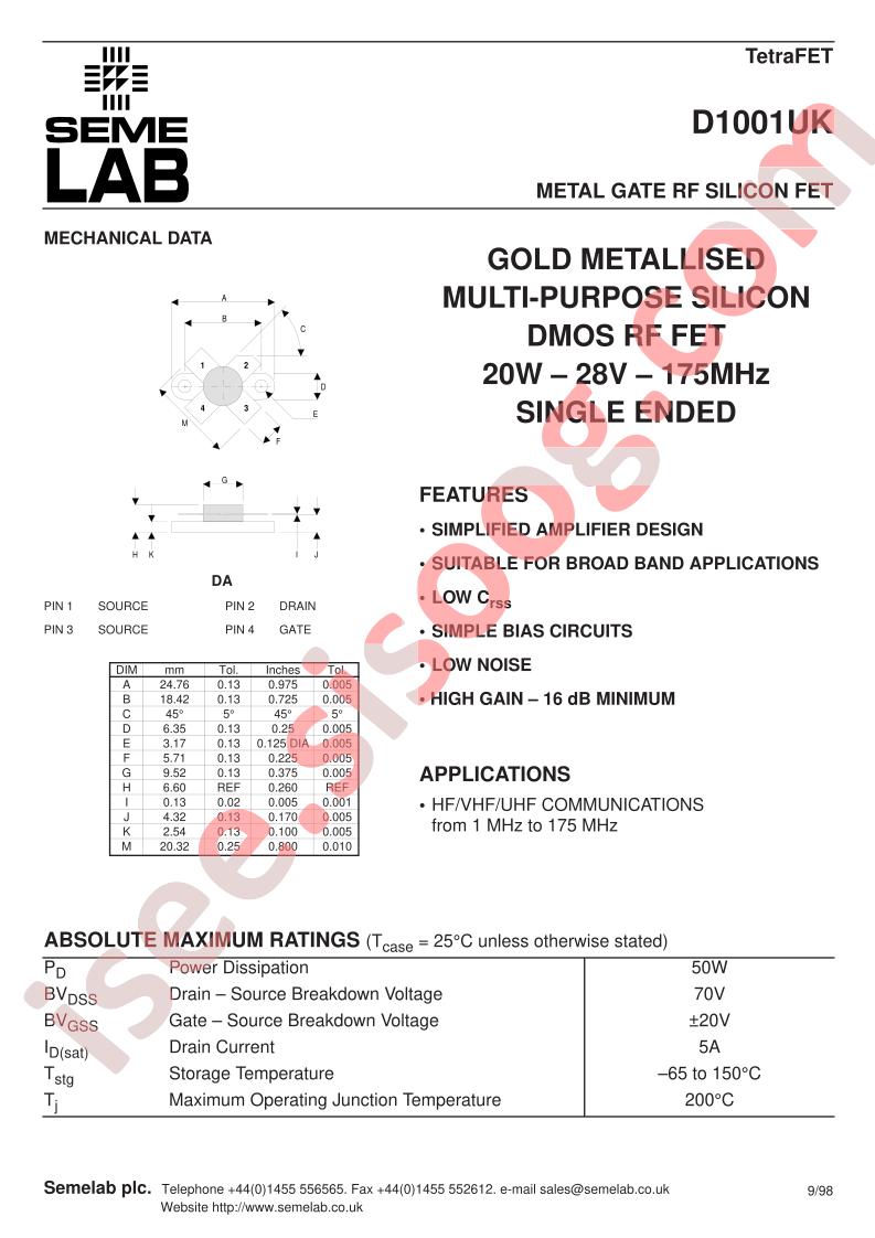D1001UK