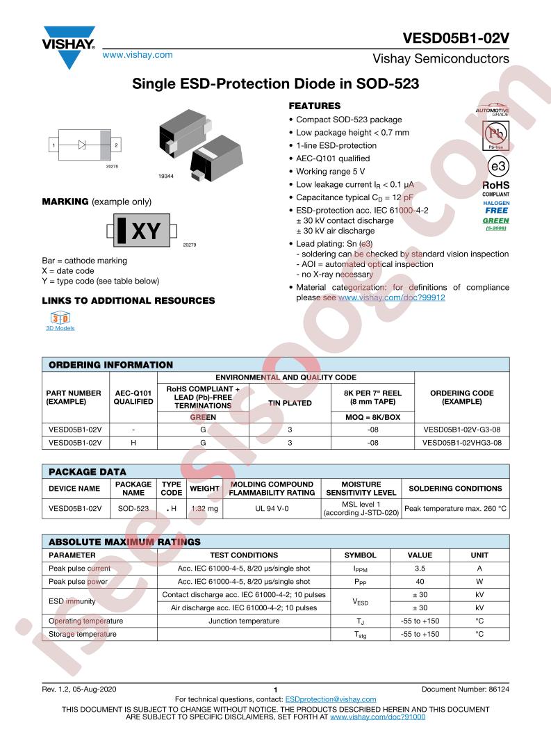 VESD05B1-02V