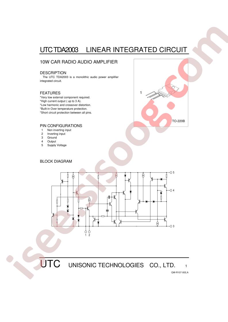 UTCTDA2003