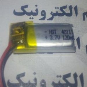 باتری لیتیوم پلیمر 3٫7v ظرفیت 120mAh