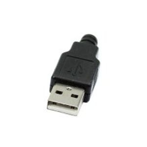 کانکتور USB-A نری لحیمی (Plug) به همراه کاور