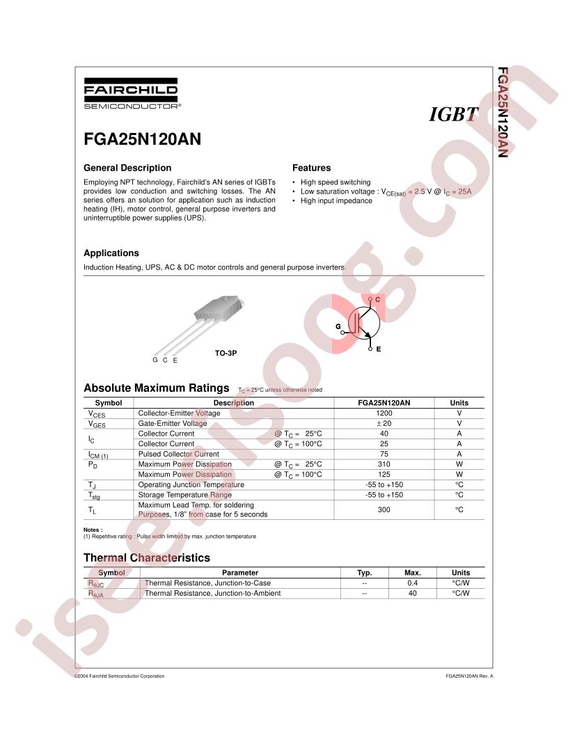 FGA25N120AN