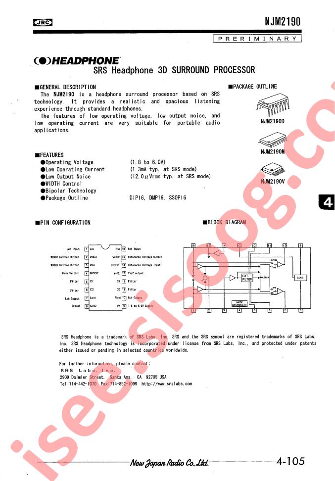 NJM2190V