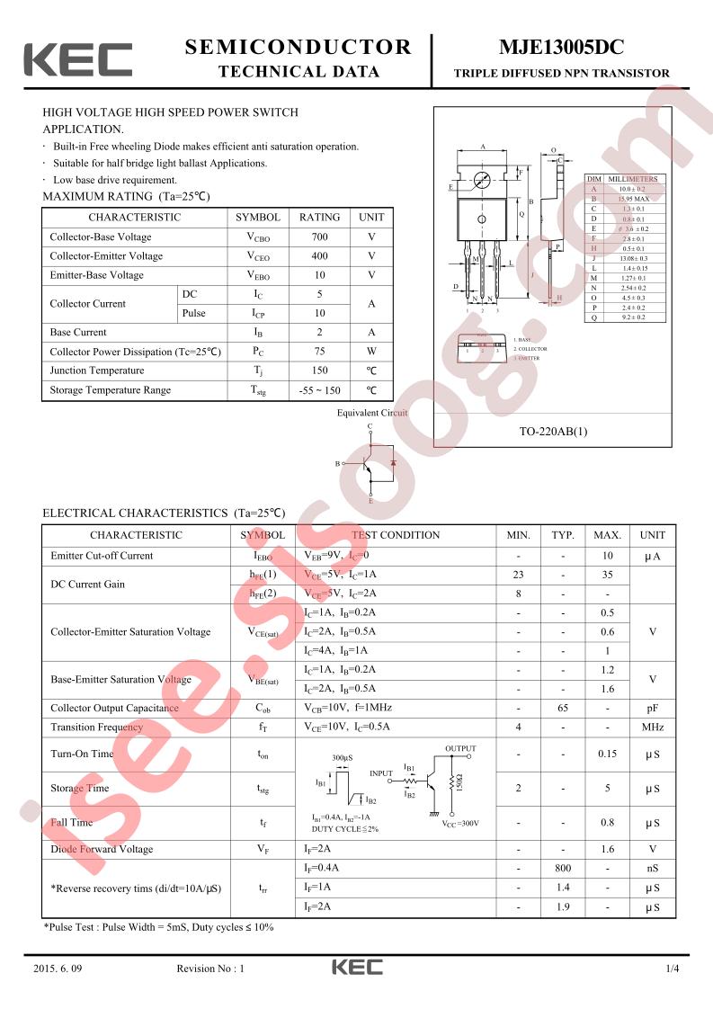 MJE13005DC