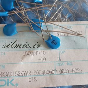 خازن سرامیکی 1.5 نانو فاراد 1000 ولت TDK ژاپن سری CK45 با کلاس کاری Y