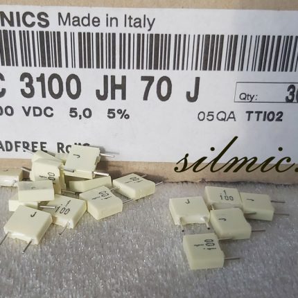 خازن 100 نانو فاراد 100 ولت KEMET ایتالیا از نوع MKT مناسب کوپلاژ بای پس …