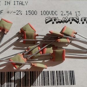 خازن 390 پیکو فاراد 100 ولت های فرکانسی با پایداری بالا ساخت philips ایتالیا