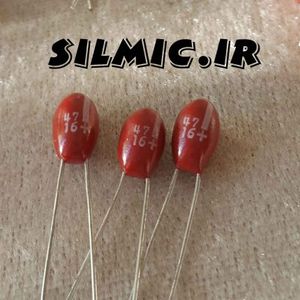 خازن تانتال 47 میکرو فاراد 16 ولت panasonic ژاپن سری ECSF با تحمل درجه حرارت بالا