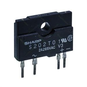 رله الکترونیکی SSR روبردی تک فاز 2 آمپر 4 پایه SHARP S202T01 DC/AC