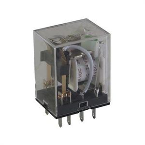 رله 2 کنتاکت هلی شان پایه راستا 24 ولت 5 آمپر 8 پایه HELISHUN HLS-4453