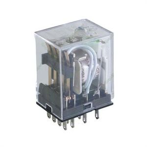 رله 4 کنتاکت هلی شان پایه سوکتی 24 ولت 5 آمپر 14 پایه HELISHUN HLS-4453