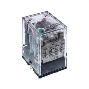 رله پاور امرون 12 ولت 6 آمپر 14 پایه 4 کنتاکت سوکتی OMRON MY4N-GS