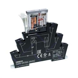 رله پی ال سی امرون 24 ولت 6 آمپر 5 پایه OMRON G2RV-SR700