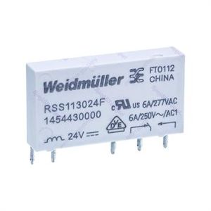 رله پی ال سی 24 ولت 6 آمپر 5 پایه WEIDMULLER RSS113024F