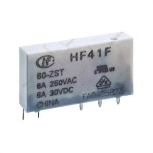 رله پی ال سی باریک هونگفا 60 ولت 6 آمپر 5 پایه HONGFA HF41F-24-ZS