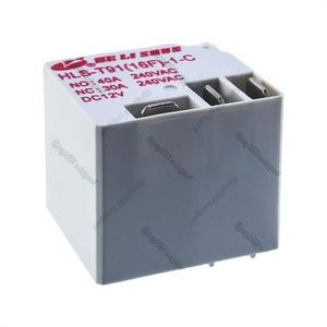 رله فیش خور کولری هلی شان 12 ولت 30 آمپر سفید 5 پایه HELISHUN HLS-T91-16F-1-C