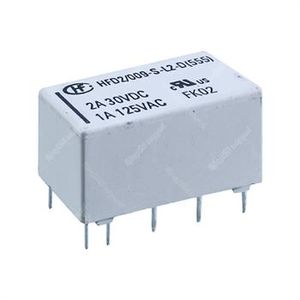 رله لچ 9 ولت 2 آمپر 10 پایه  HFD2.009