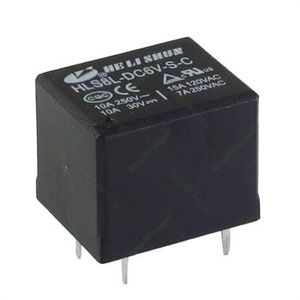 رله میلون هلی شان 6 ولت 10 آمپر 5 پایه HELISHUN HLS8L-DC6V-S-C