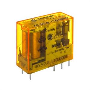 رله کتابی فیندر 110 ولت 8 آمپر 8 پایه FINDER 40.52.8.110