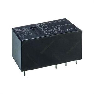 رله کتابی امرون ارتفاع کوتاه 24 ولت 8 آمپر 8 پایه OMRON G2RL-2