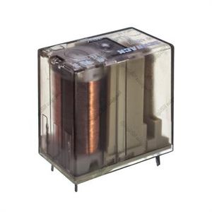 رله کتابی شراک شیشه ای 12 ولت 8 آمپر 4 پایه SCHRACK RP489012