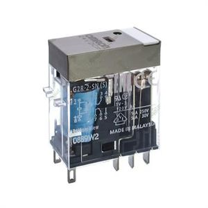 رله امرن کتابی شیشه ای 24 ولت 5 آمپر 8 پایه OMRON G2R-2-SN
