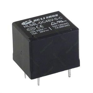 رله میلون هلی شان 48 ولت 10 آمپر 5 پایه HELISHUN HLS8L-DC48V-S-C