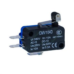 میکروسوئیچ غلطک دار کوتاه 10 آمپر 3 پایه  CNTD CMV-104D