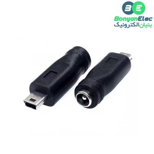 تبدیل جک آداپتور 5.5mm به USB MINI