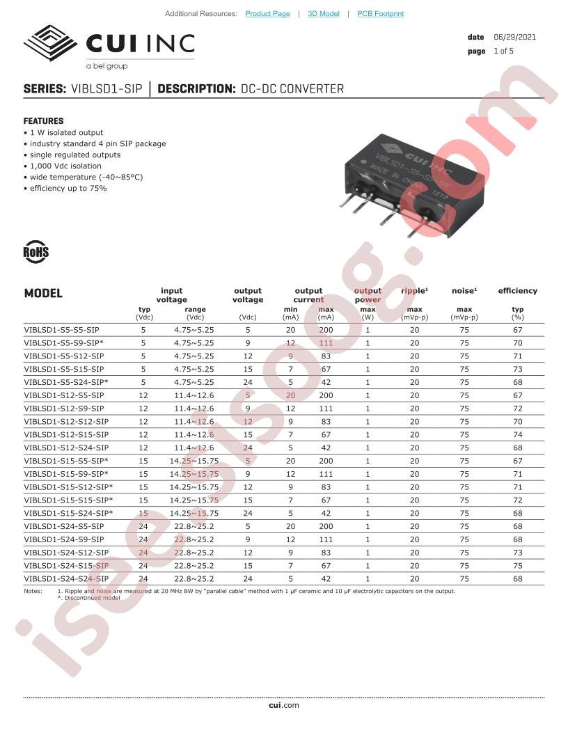 VIBLSD1-S12-S9-SIP