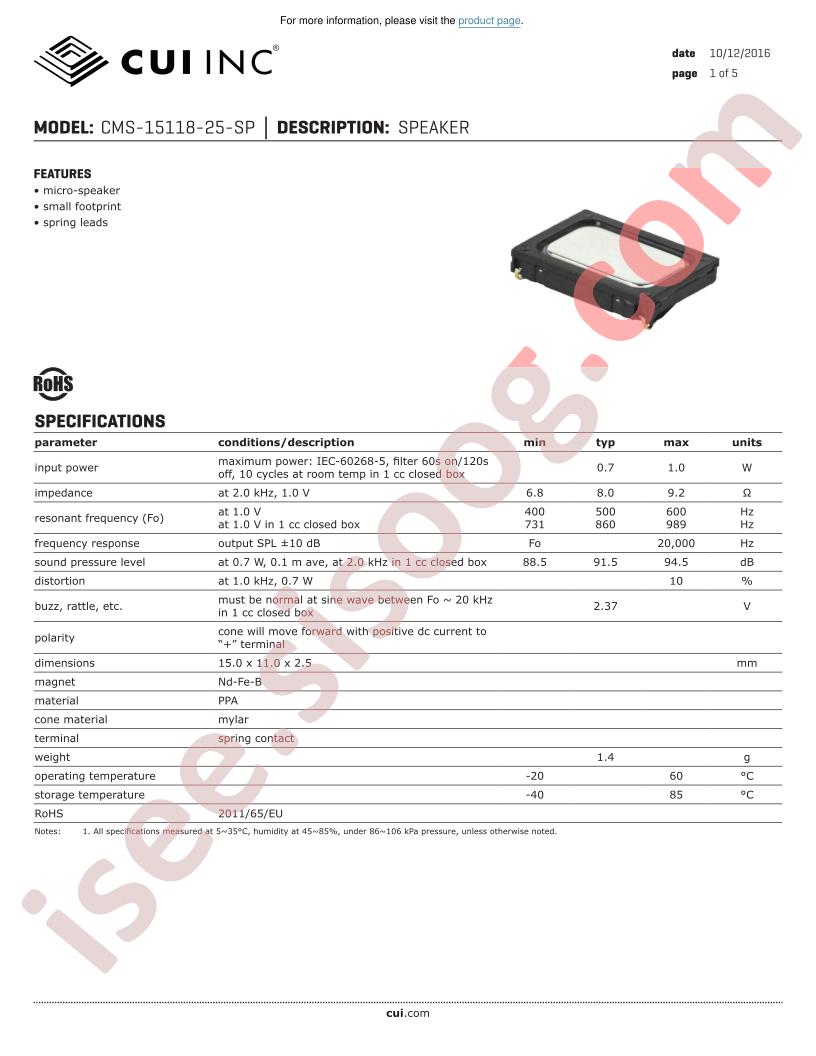 CMS-15118-25-SP