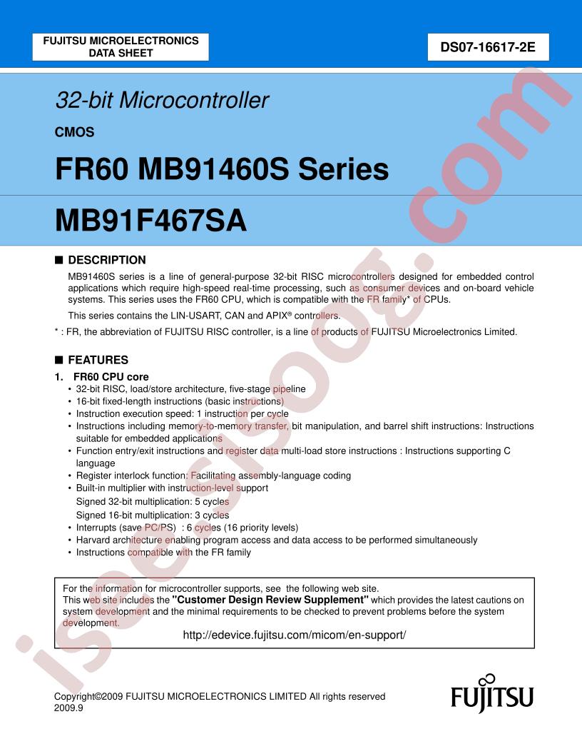 MB91F467SA