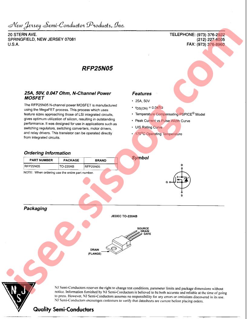 RFP25N05