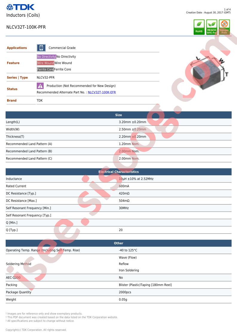 NLCV32T-100K-PFR