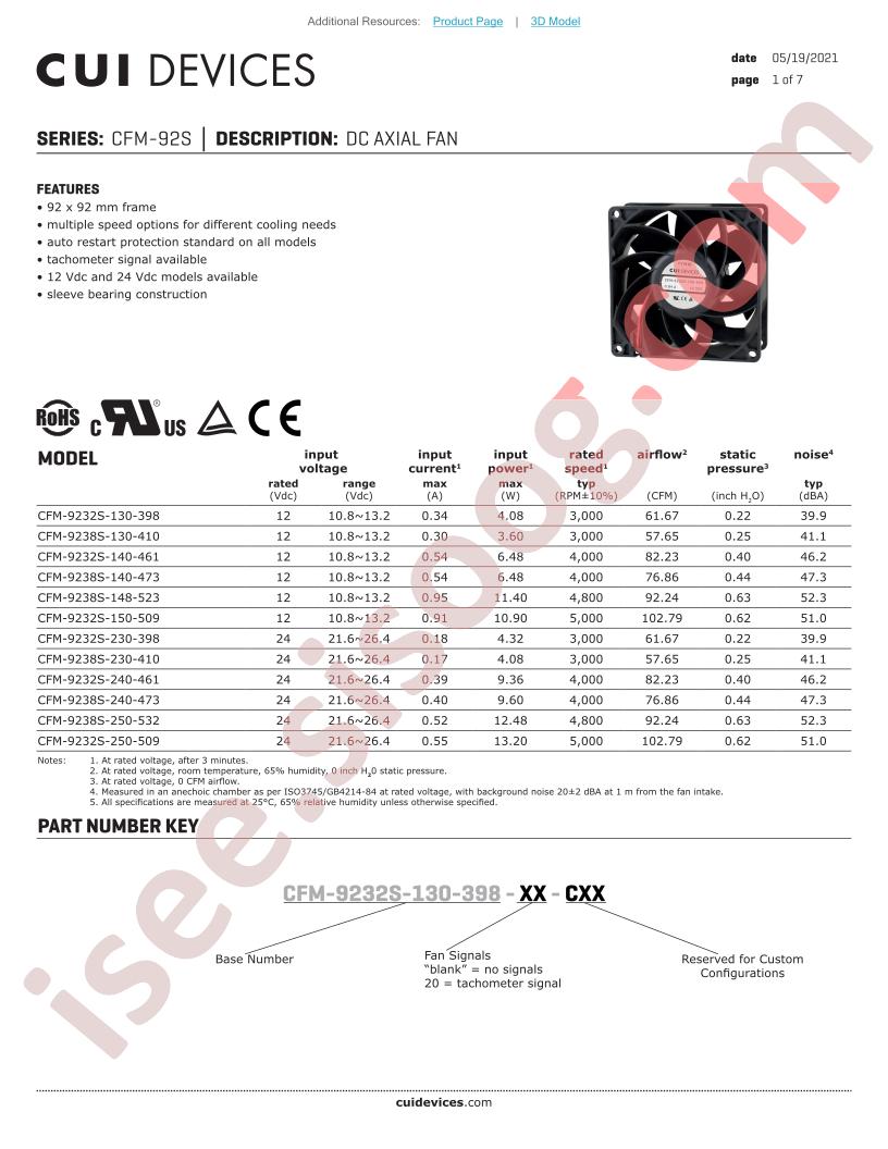 CFM-9232S-140-461