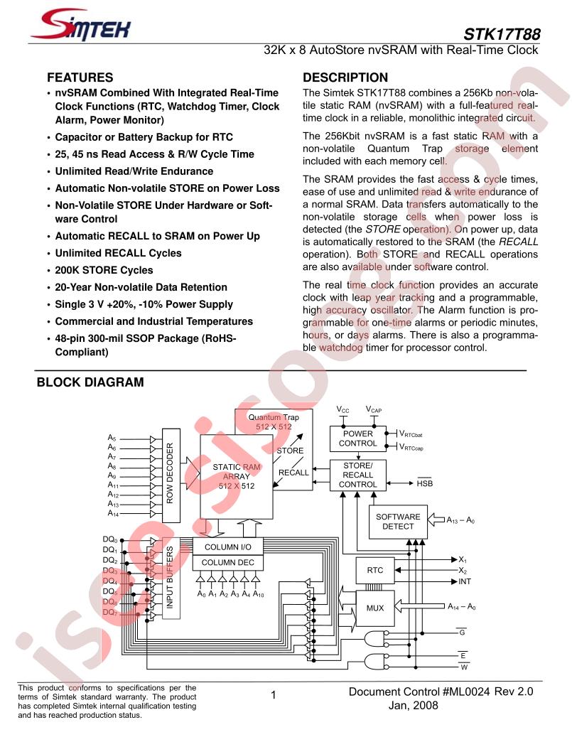 STK17T88-RF25