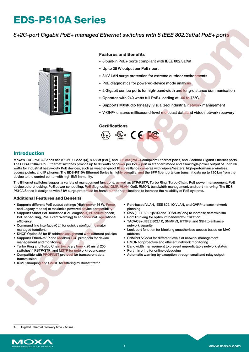 EDS-P510A-8POE-2GTXSFP-T