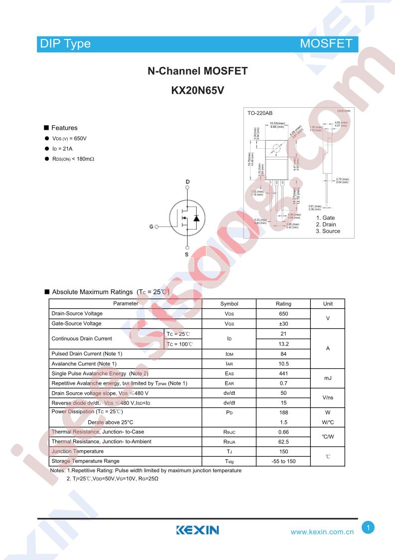 KX20N65V